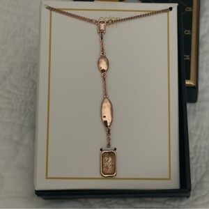 Color Street Rose Gold Tokyo Lights 18” Necklace triple station